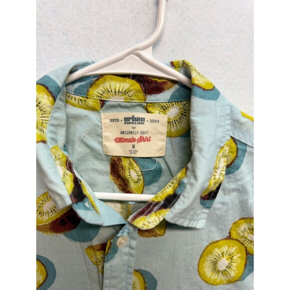 The Awesomely Soft Crazy Comfortable Urban Pipeline Kiwi Button Down Shirt Med - Picture 3 of 9